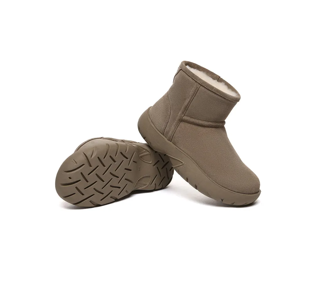 Sheepskin Wool Ankle Chunky Mini Classic Boots Salma